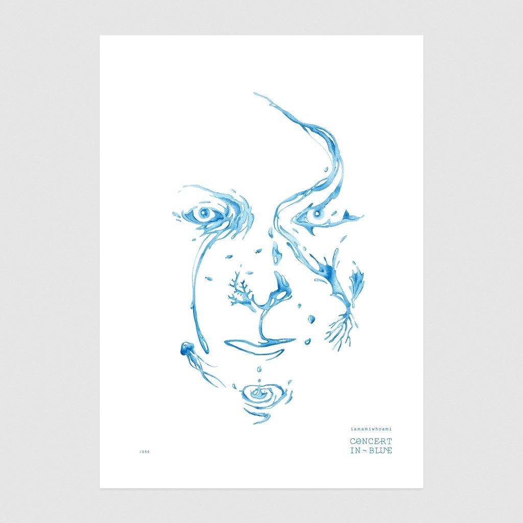 iamamiwhoami; CONCERT IN BLUE poster