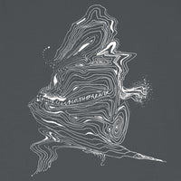 ionnalee illustrated MOUTH OF A RIVER sweatshirt - ASH