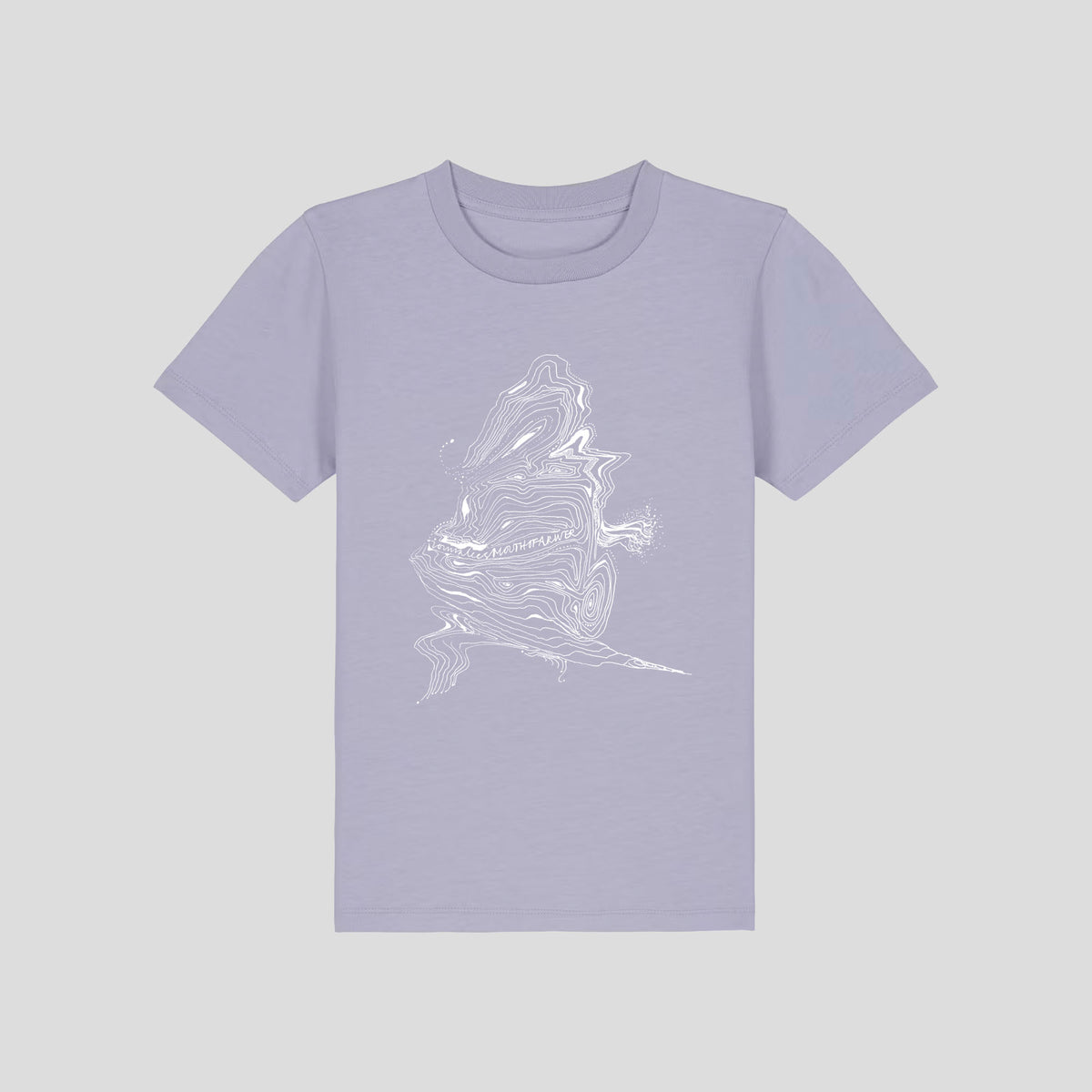 ionnalee illustrated MOUTH OF A RIVER kid tee - CORAL