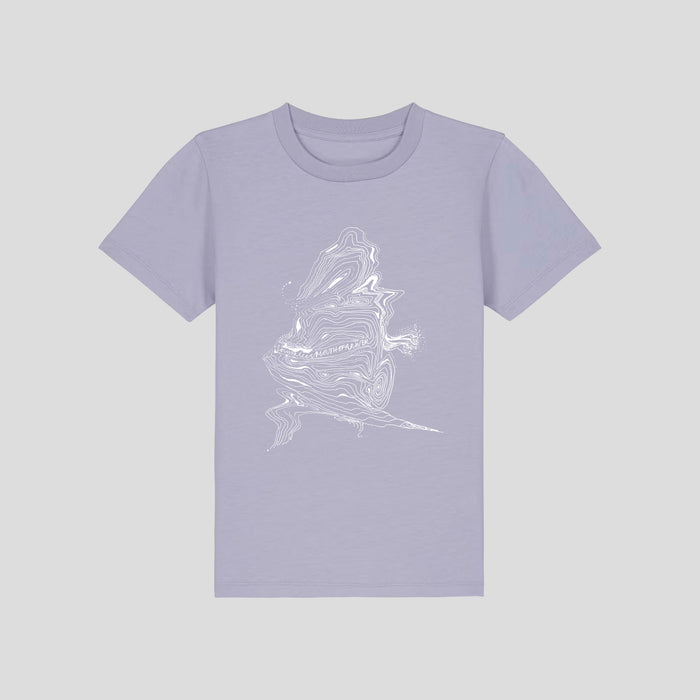 ionnalee illustrated MOUTH OF A RIVER kid tee - CORAL