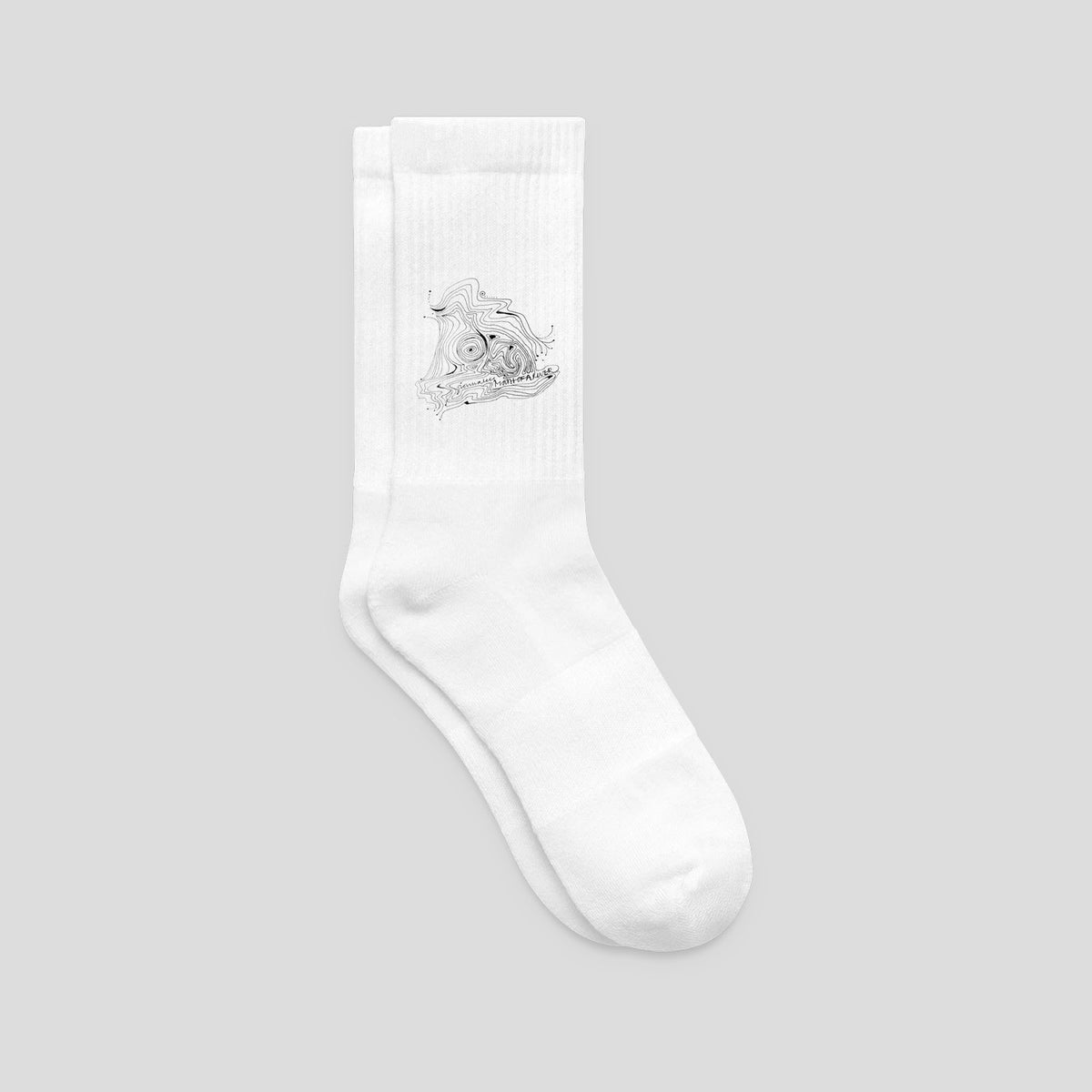 ionnalee illustrated MOUTH OF A RIVER socks