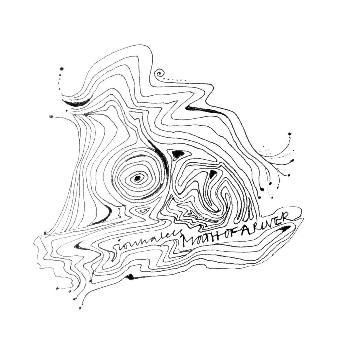 ionnalee illustrated MOUTH OF A RIVER socks