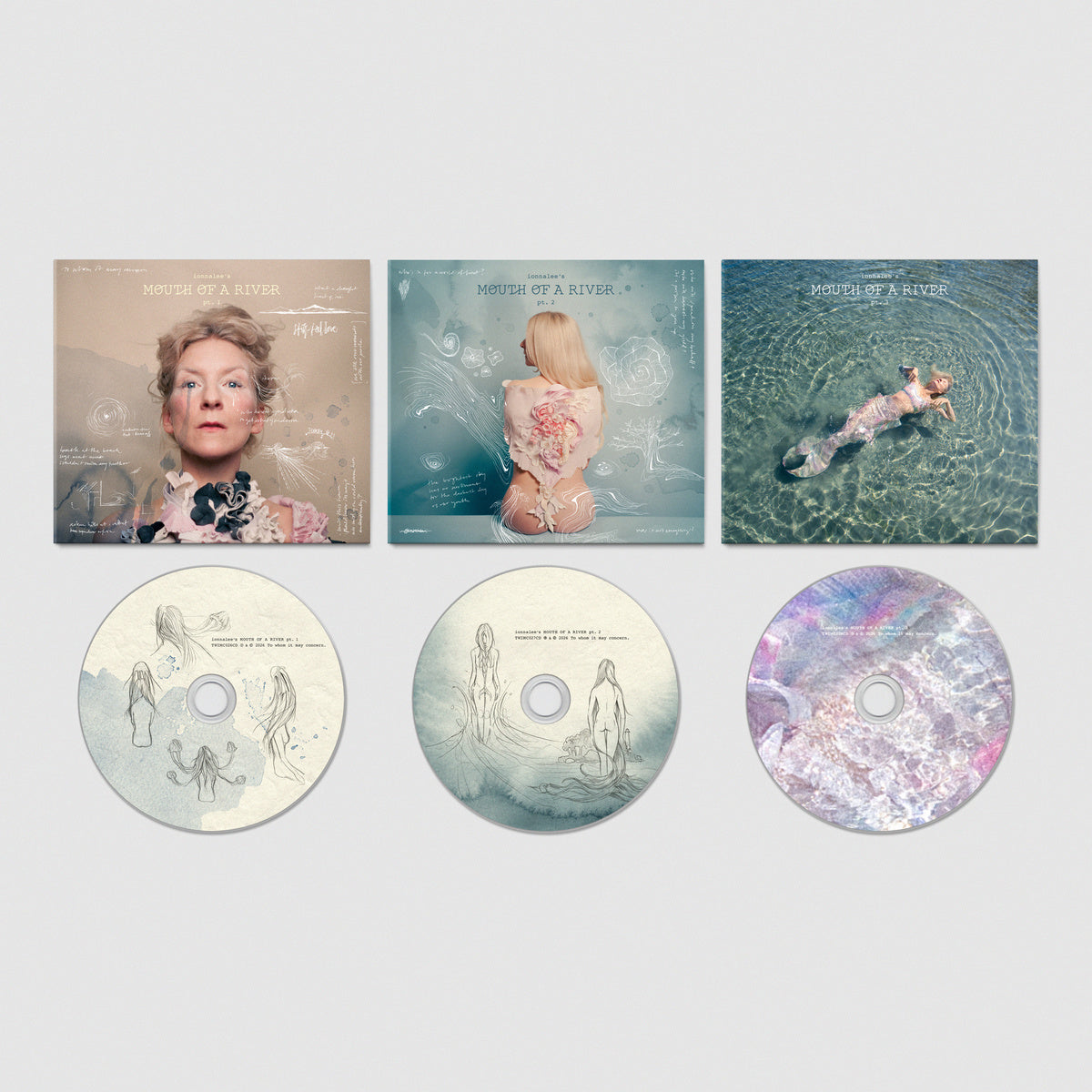 bundle 5 - ionnalee´s MOUTH OF A RIVER the complete collection - LP + CD + ARTBOOK
