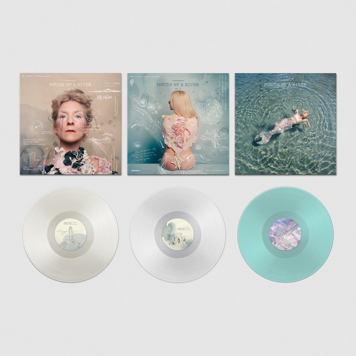 bundle 3 - ionnalee´s MOUTH OF A RIVER - complete LP collection + ARTBOOK